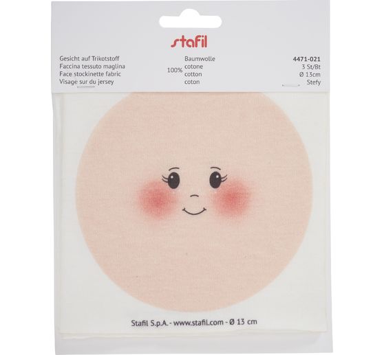 Visages en tissu tricot « Stefy »