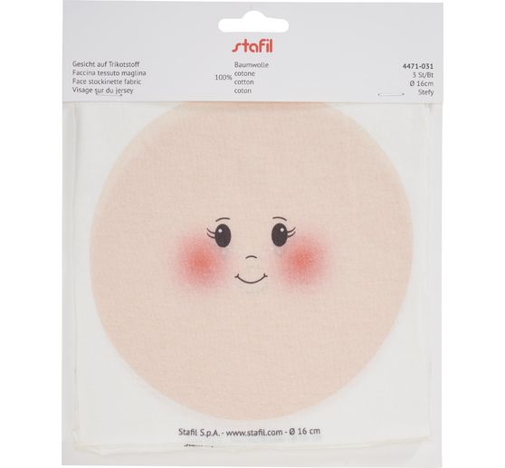 Visages en tissu tricot « Stefy »