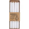 Bougies droites, Ø 2,2 x 25 cm Blanc