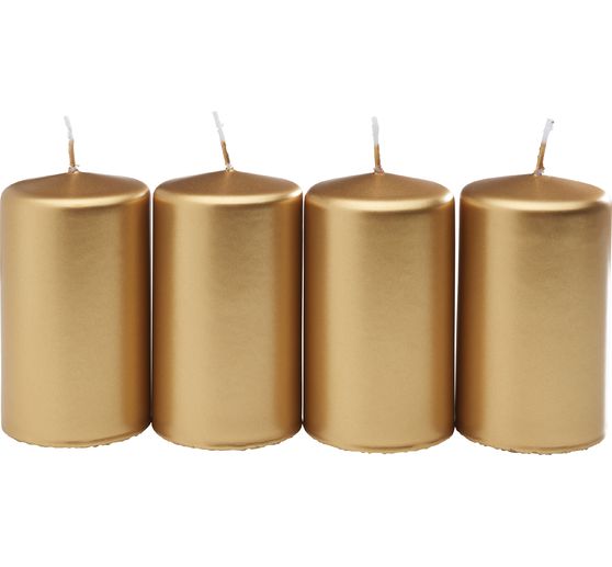 Pillar candle "Metallic", Ø 6 x 10 cm
