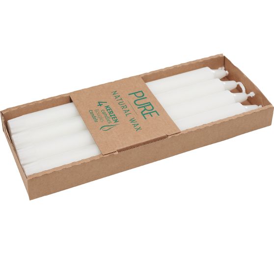 Bougies droites « Pure Natural Wax »