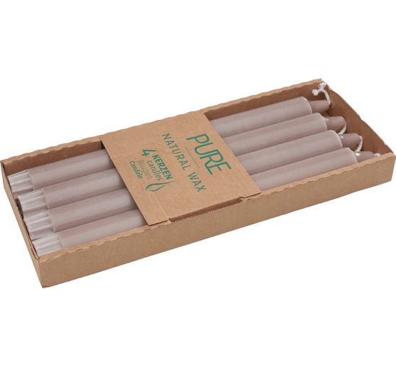 Bougies droites « Pure Natural Wax »