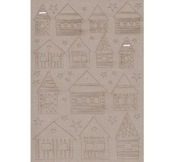 Motifs pré-estampés « Carton gris »