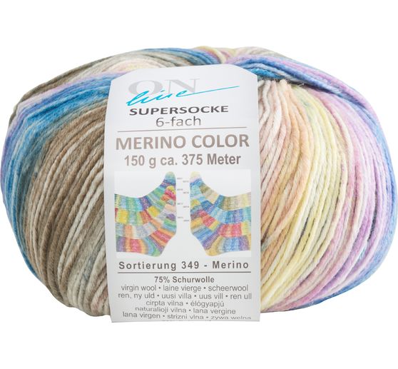 ONline Wool super sock merino color, assortment 349