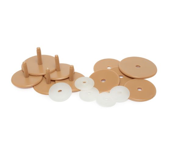 Set de disques d'articulation pour peluches, 4 x 45 mm, 1 x 55 mm