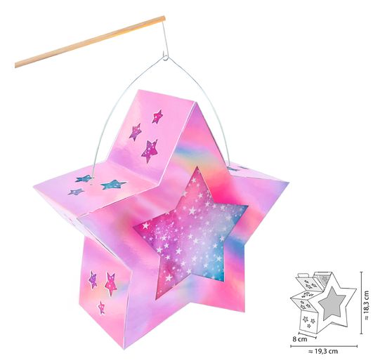 Kit créatif lanterne « Twinkle Star irisé »