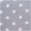 Tissu polaire au mètre « Étoiles » Gris clair