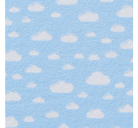 Tissu jersey au mètre « Nuages »