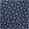 Tissu jersey au mètre « Étoiles » Bleu foncé