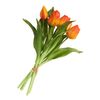 Bouquet de tulipes 3 fleurs et 2 bourgeons Orange