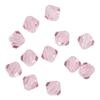 Glass cut glitter beads, 6 mm