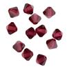 Glass cut glitter beads, 6 mm