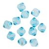 Glass cut glitter beads, 6 mm