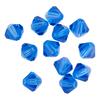 Glass cut glitter beads, 6 mm