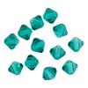 Glass cut glitter beads, 6 mm