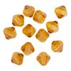 Glass cut glitter beads, 6 mm