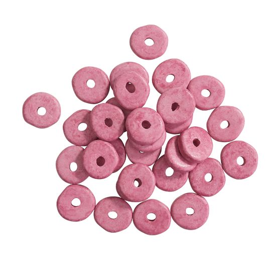 Perles rondelles en céramique