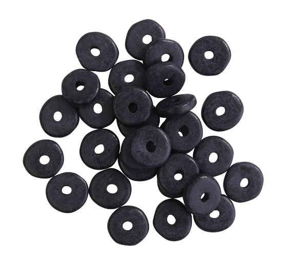 Perles rondelles en céramique