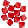 Glass cut glitter beads, 6 mm Light Siam