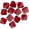 Glass cut glitter beads, 6 mm Siam