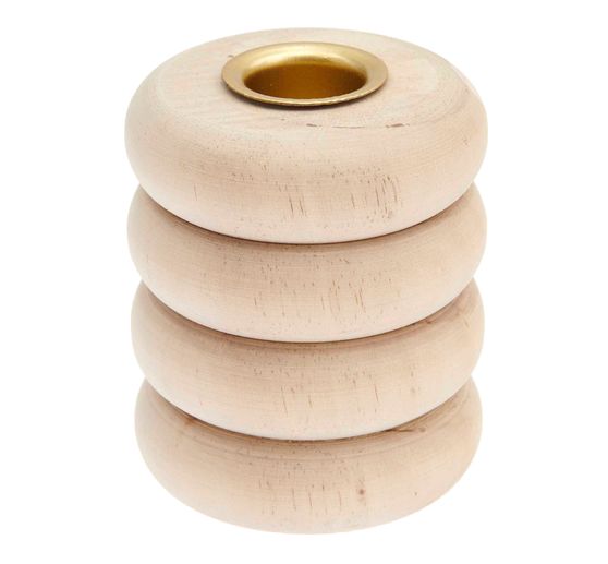 Bougeoir « Anneaux », pour bougie chandelle Ø 2,4 cm