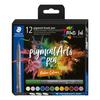 STAEDTLER Pigment brush pen, set of 12