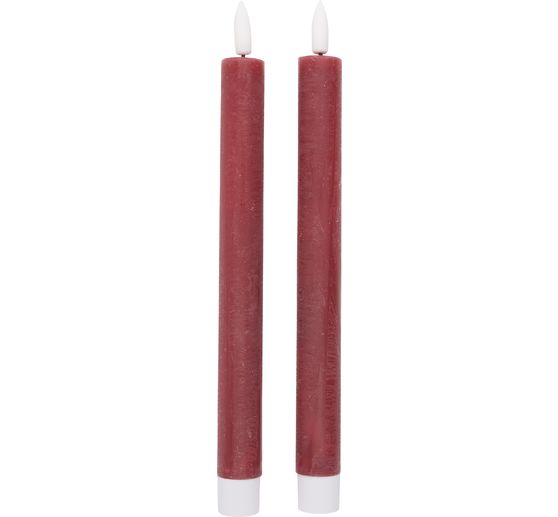LED real wax candle with timer 6/18 hrs.