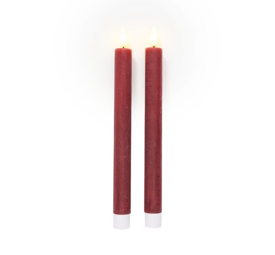 LED real wax candle with timer 6/18 hrs.