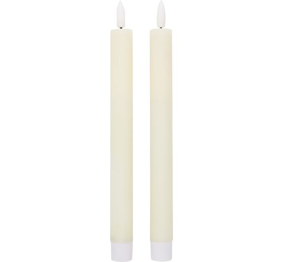 LED real wax candle with timer 6/18 hrs.