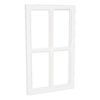 Fenêtre décorative en bois Blanc