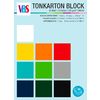 Bloc de papier cartonné de couleur VBS XXL Basic