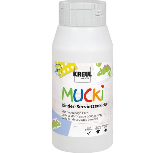 MUCKI Colle-vernis pour serviettes pour enfants