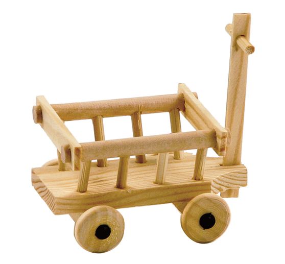 Chariot à ridelles en bois