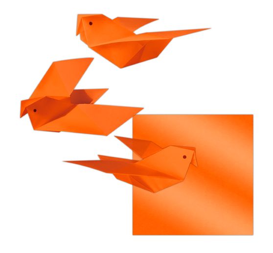 Feuilles de pliage en papier transparent