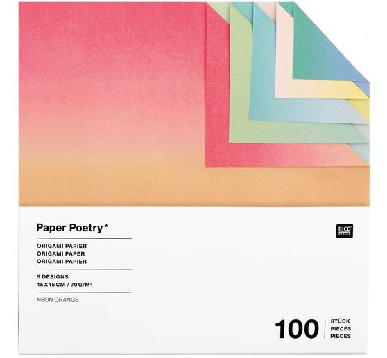 Feuilles de pliage « Dégradé de couleurs »