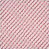 Motif fabric linen look "Leaf circles" Ruby