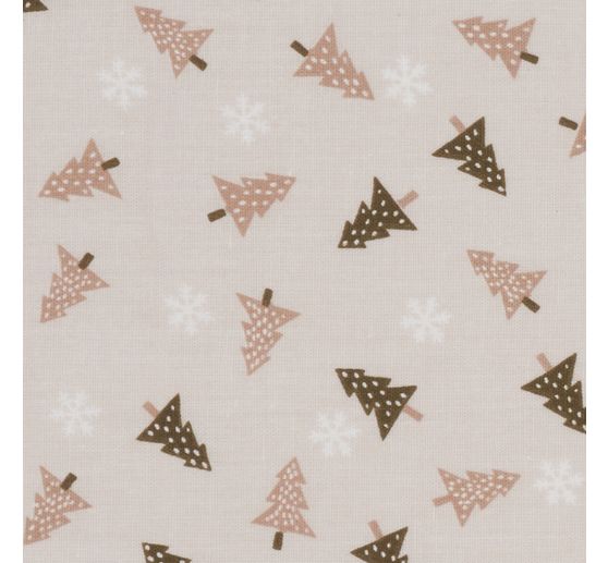 Tissu coton « Sapins de Noël »