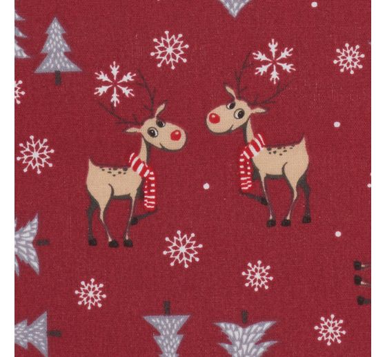 Tissu coton « Red Nose Reindeer »