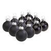 Boules de Noël en plastique VBS « Mini », Ø 3 cm Noir