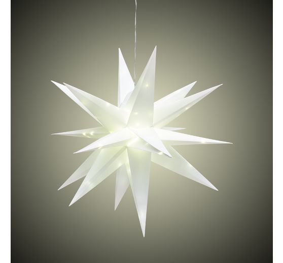 Étoile d'extérieur à éclairage LED VBS, Blanc