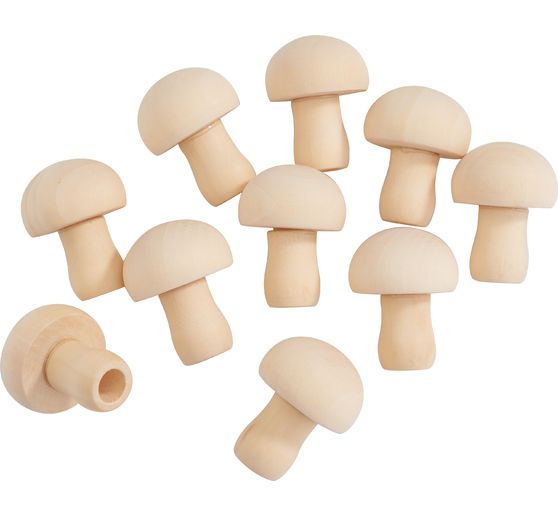 Champignons en bois VBS