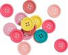 Boutons en bois VBS « Assortiment pastel »