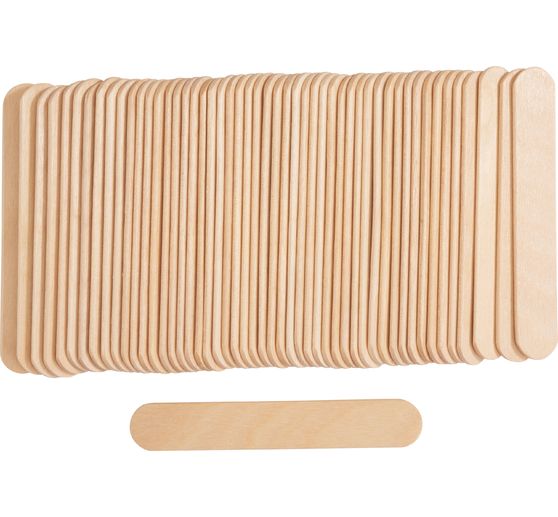 Bâtonnets en bois plats VBS « Bouleau », 50 pc.