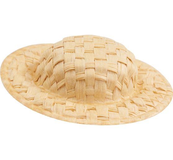 Chapeaux en paille VBS, 5 cm, 12 pc.