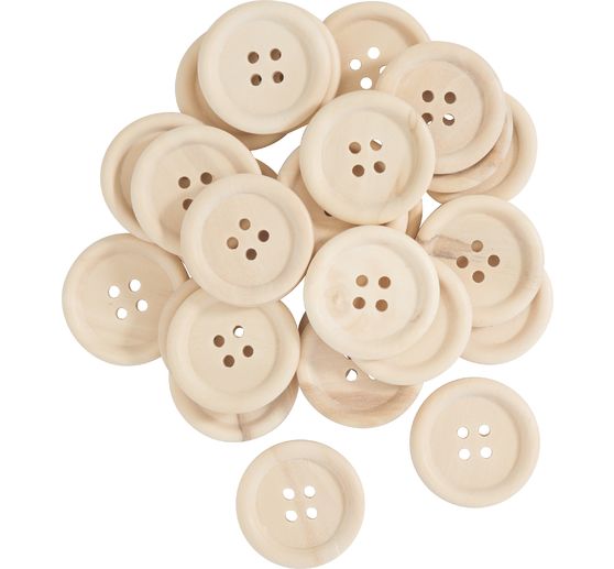 Boutons en bois VBS « Nature »