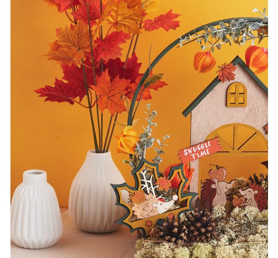 D&eacute;coration &agrave; embo&icirc;ter en bois VBS &laquo; Maison de h&eacute;risson &raquo;