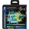 Pigment brush pen STAEDTLER, set de 12 Cool Colours