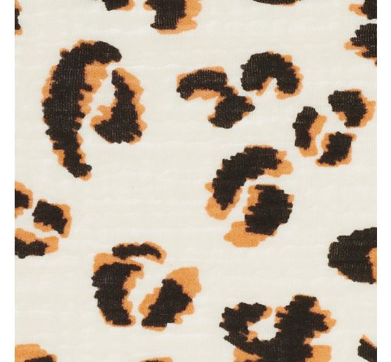 Tissu coton double gaze « Léopard »