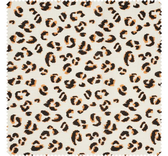 Tissu coton double gaze « Léopard »