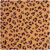 Tissu coton double gaze « Léopard » Marron